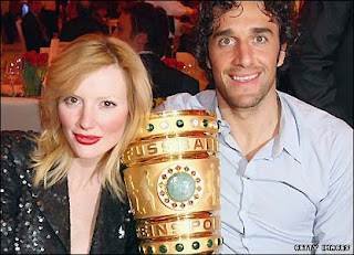 Luca Toni with Wife