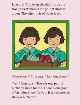 sample page #2 from LING AND TING:WE SHARE A BIRTHDAY  by Grace Lin