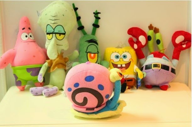 Jual boneka SpongeBob lucu.