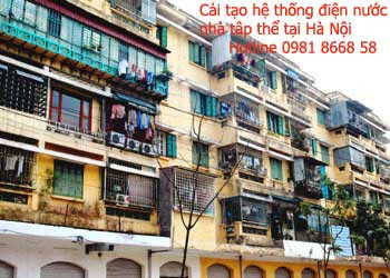 cải tạo hệ thống điện nước nhà tập thể tại Hà Nội