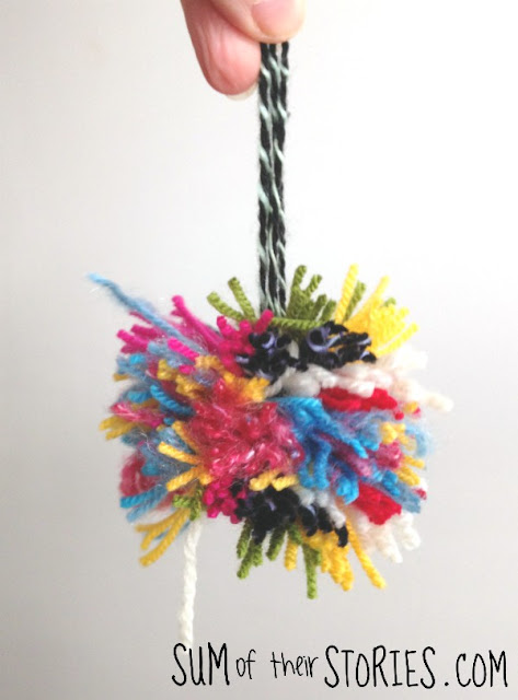 How to make rainbow pom poms