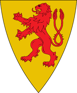Armas de Bártolo de Sassoferrato: de ouro com um leão de cauda forcada de vermelho.