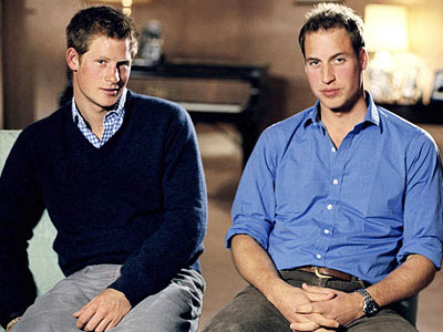 prince harry and william at diana. Princes Harry and William