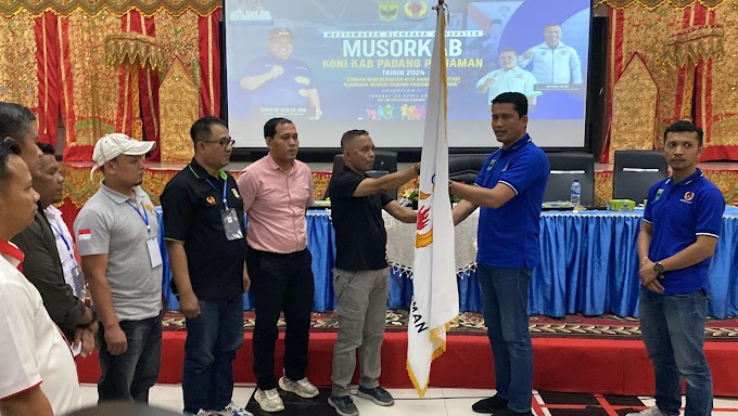Rudy Repenaldi Rilis Terpilih Secara Aklamasi Pimpin KONI Padang Pariaman 2024-2028