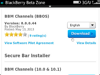 BlackBerry Messenger v8.0.0.44 BETA Download