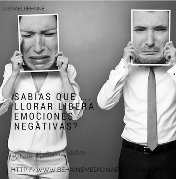 Sabías que ...  Llorar libera emociones negativas?