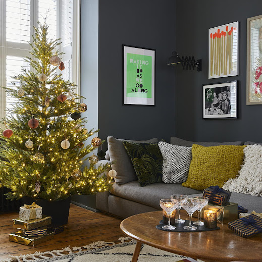 Decoraciones navideñas para el hogar amarillo nice