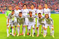 REAL MADRID C. F. - Madrid, España - Temporada 2013-14 - Casillas, Sergio Ramos, Pepe, Xabi Alonso, Benzema y Cristiano; Di María, Bale, Coentrao, Carvajal y Modric - BAYERN MUNICH 0, REAL MADRID C. F. 4 (Sergio Ramos 2 y Cristiano Ronaldo 2) - 29/04/2014 - UEFA Champions League, semifinales, partido de vuelta - Munich (Alemania), Allianz Arena - El Madrid se clasifica para la final tras un partido histórico