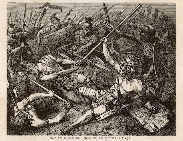 «Смерть Спартака», Герман Фогель, 1882 г.