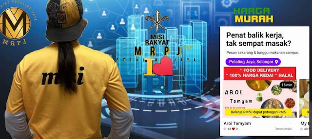 'APPS MISI PETALING JAYA' (MRPJ)  PLATFORM LOKAL BELI MAKANAN TERMURAH, JOM DAFTAR!