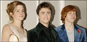 Emma Watson, Daniel Radcliffe, and Rupert Grint