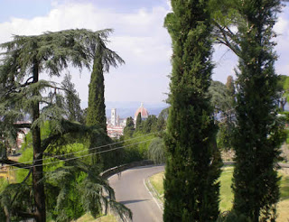 firenze scendendo il piazzale michelangelo