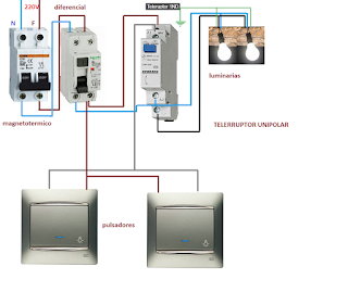 telerruptor unipolar esquema