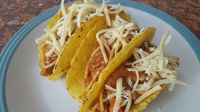 Spaghetti Tacos with Cheese