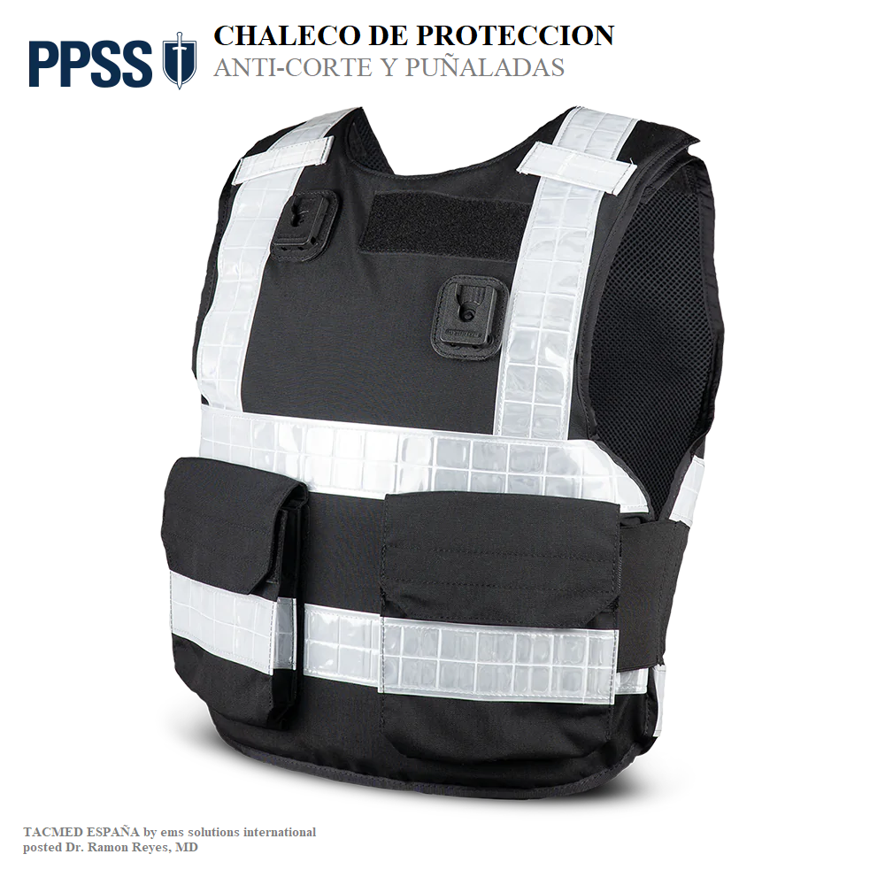 PPSS Chaleco de Protección Fibra de Carbono Antibalas, Anti-cortes y P –  MED-TAC International Corp.