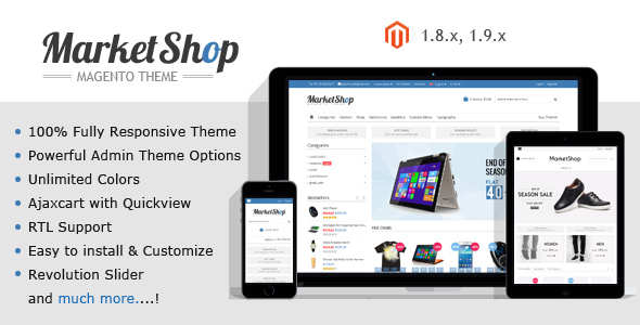 Market Shop Ultimate Responsive Magento Theme