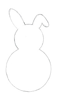 Easter bunny stencil