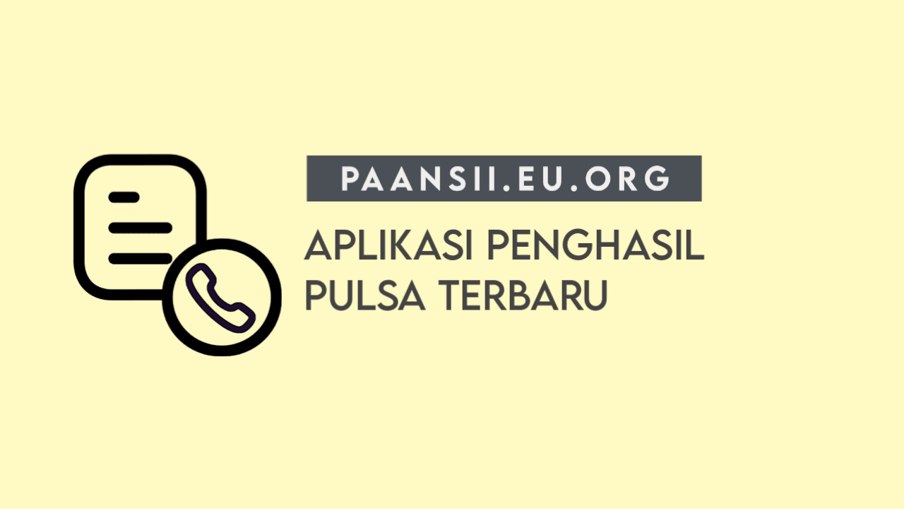 Aplikasi Penghasil Pulsa Terbaru