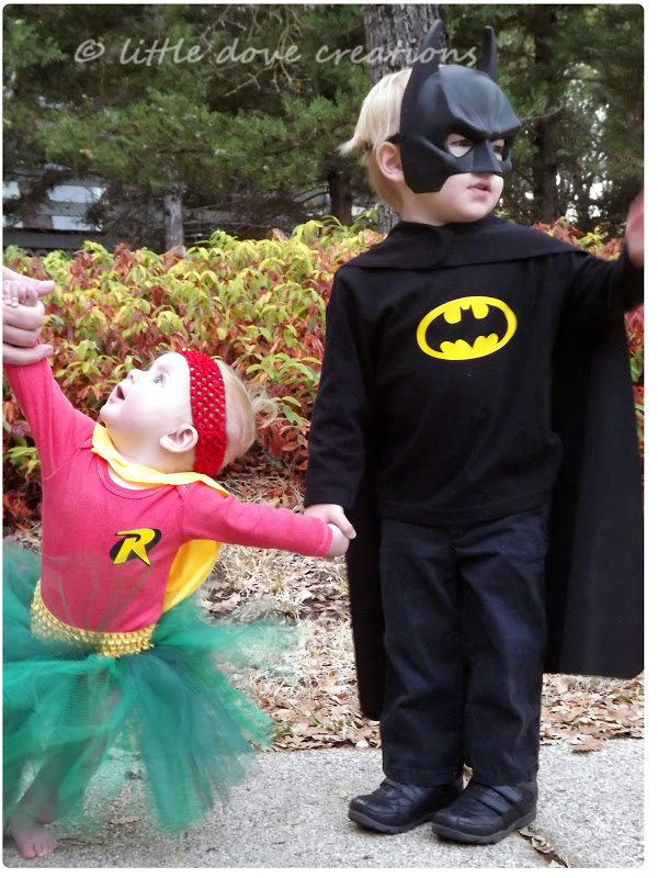 Little Dove Creations brother  and sister  superhero costumes
