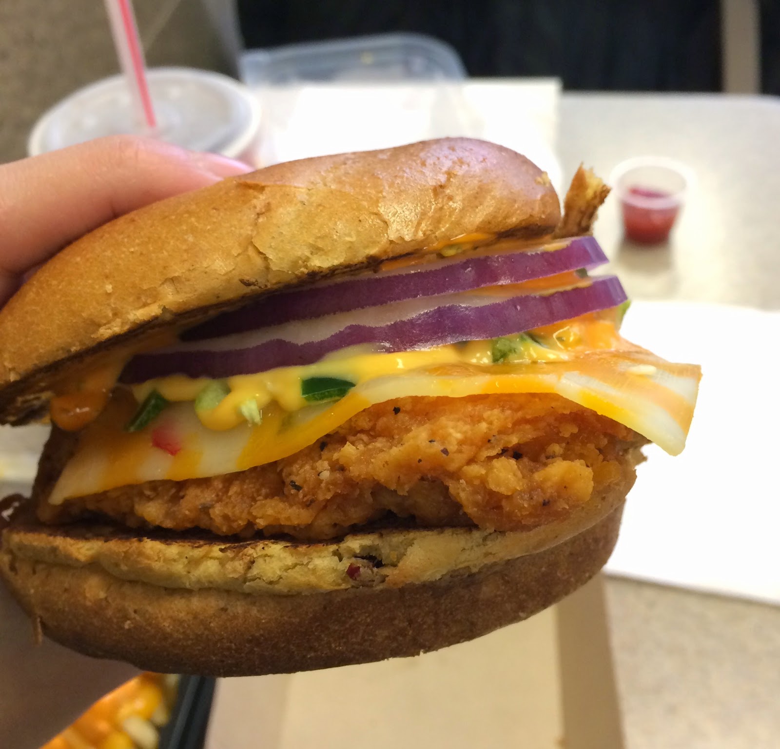 Wendy's Jalapeño Fresco Spicy Chicken Sandwich / ウェンディーズ ...