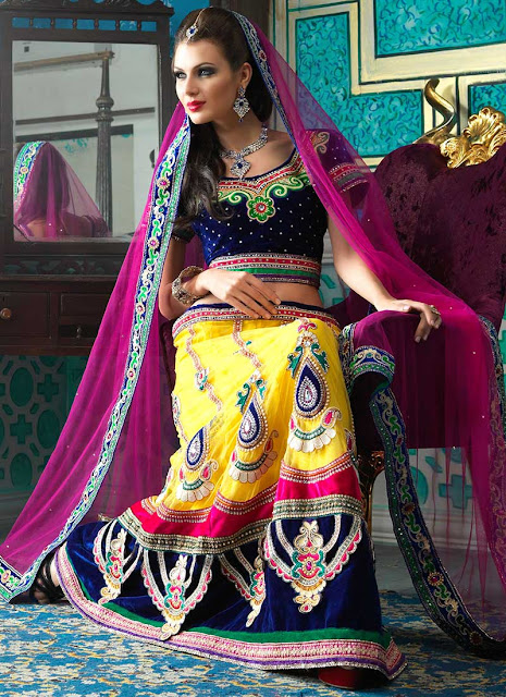 Party Wear Lehenga Design 1