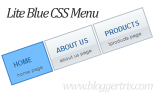 Lite+Blue+CSS+Menu