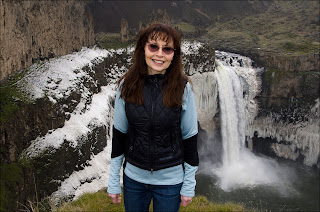 Teresa Foster at Palouse Falls - Winter