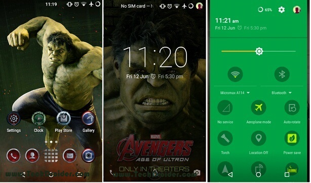 Hulk theme for Cyanogenmod 12 ( Cm12 )