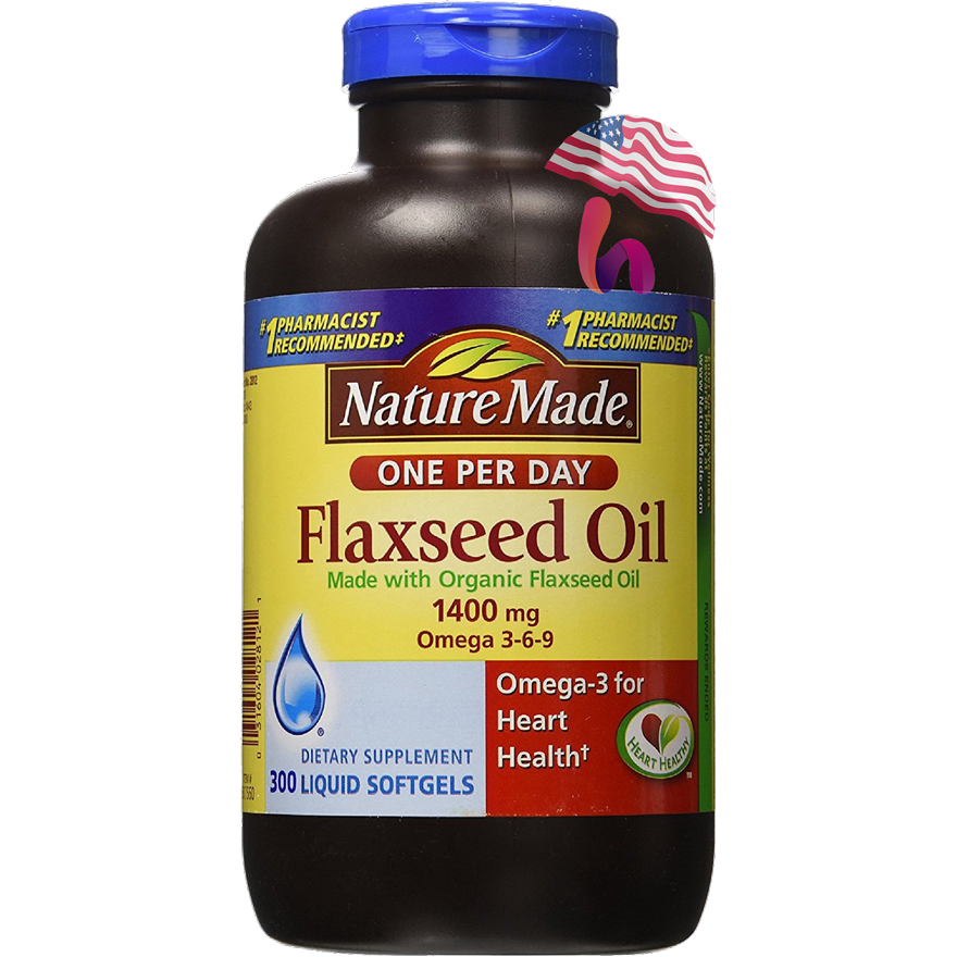 Nature Made Flaxseed Oil 1400mg Mỹ