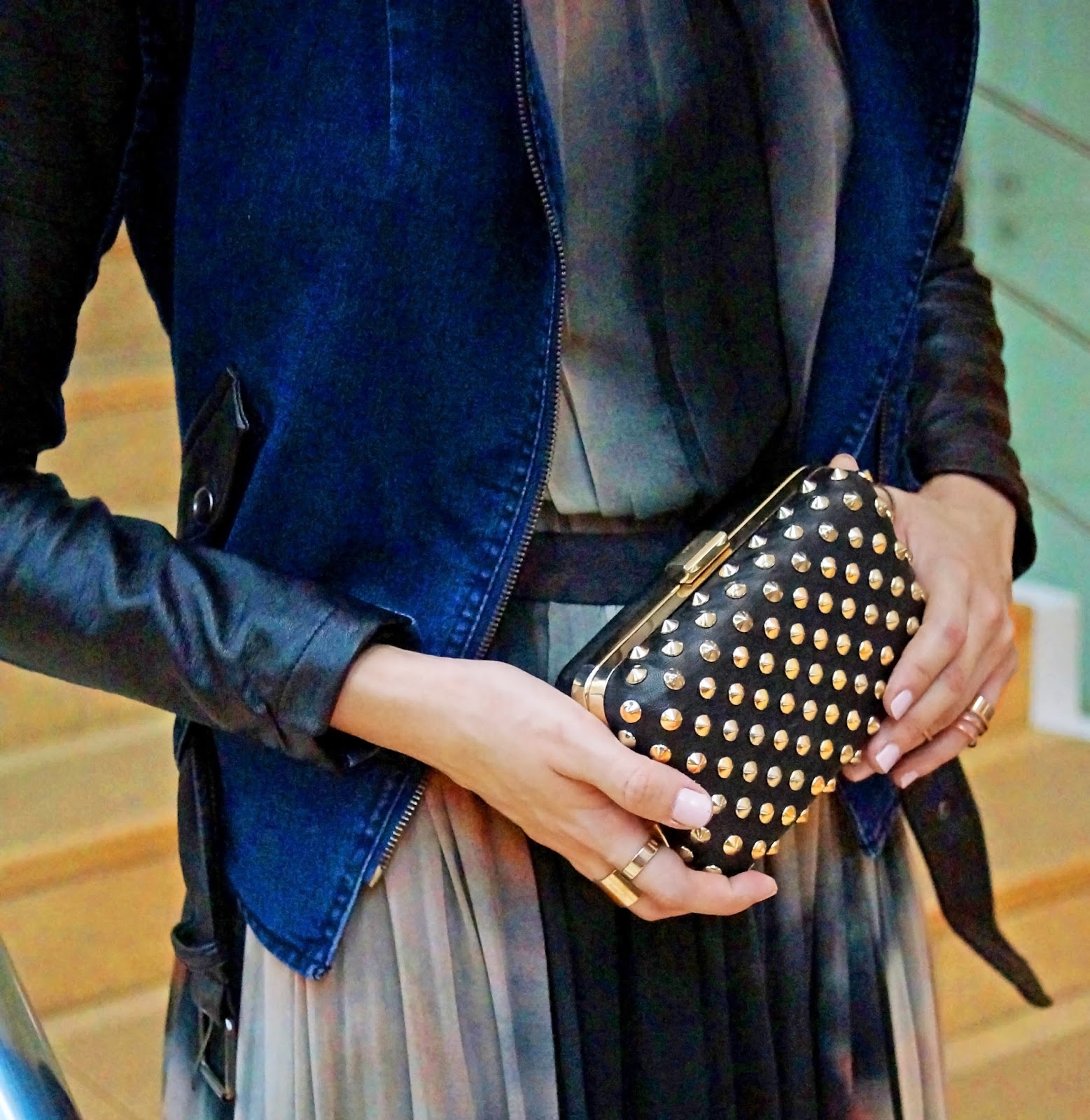 Studded clutch from Forever21
