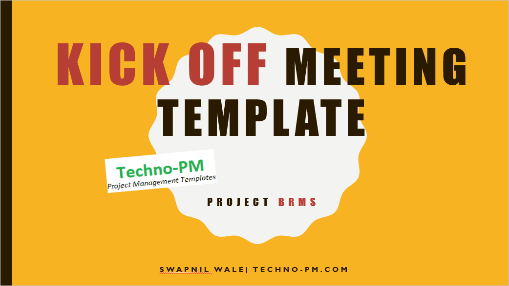 Project Kickoff Meeting Template Download - Free Project ...