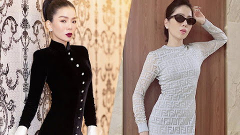 Lệ Quyên chuộng đầm ôm khít eo