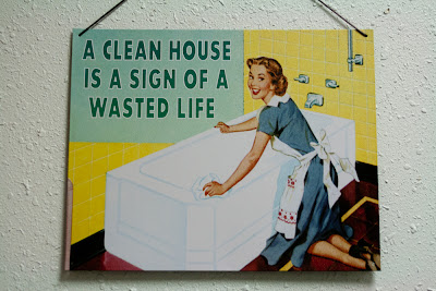 A clean house is a sign of a wasted life.