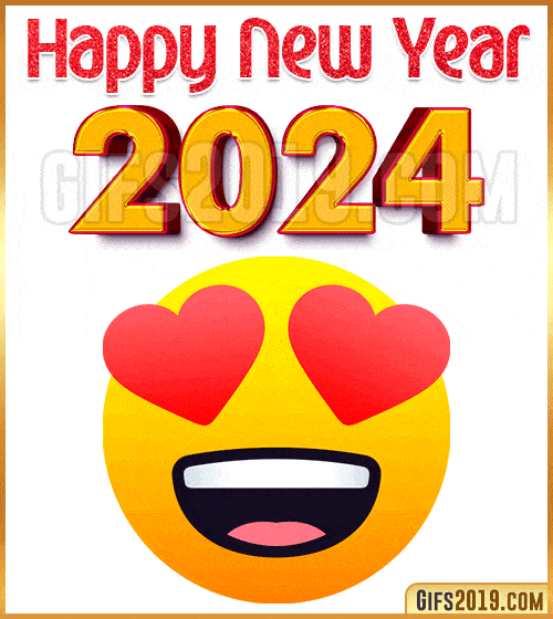happy new year 2024 smiley