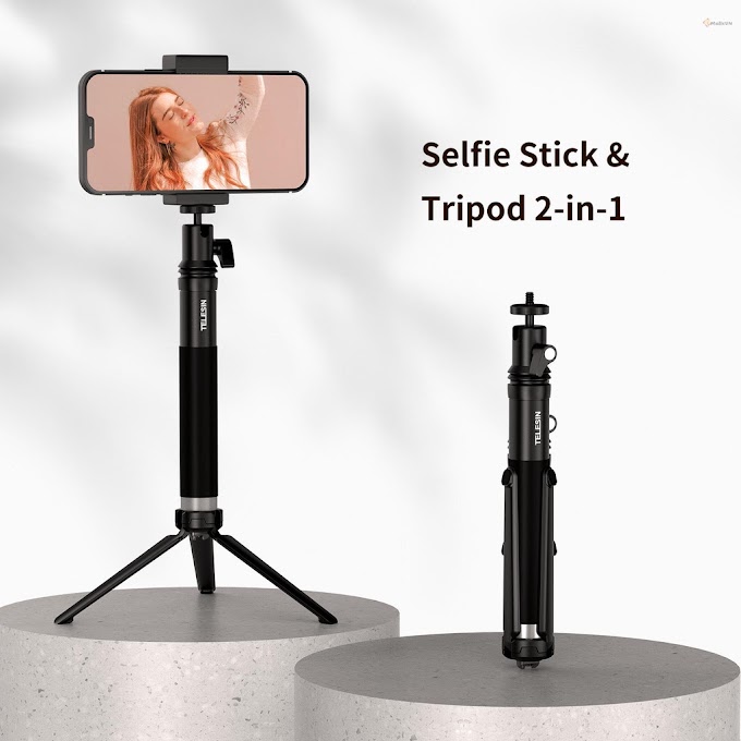 [ mallcenter.vn ] TELESIN Gậy Selfie Bằng Nhôm Kích Thước Nhỏ Gọn GP-MNP-093-H 91cm / 35.8in
