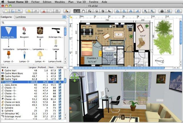 Freeware  Software Gratuito: Sweet Home 3D  Desenho de interiores