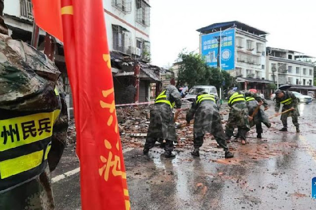 Korban Tewas Gempa di China Bertambah Jadi 65, Ratusan Orang Cedera
