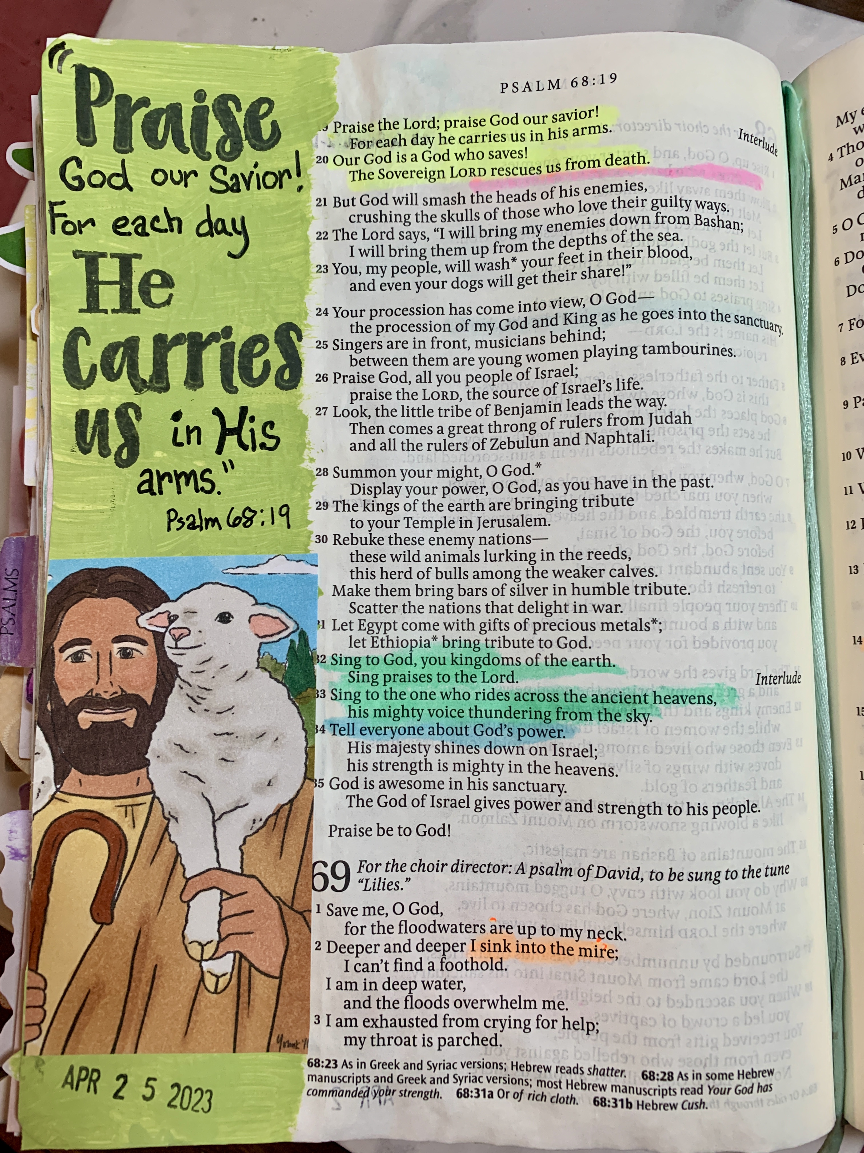 Amy's Creative Pursuits: Creative Bible Journaling - April Pages