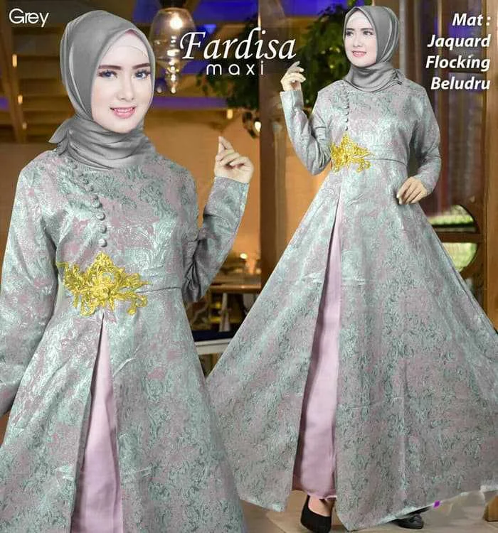 27 Baju Gamis Pesta Mewah Model Baju Gamis Celana Sepatu - Baju gamis pesta mewah