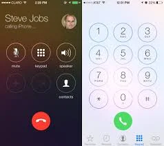 iOS 7 Dialer and Contact