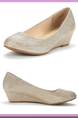 gold wedding shoes