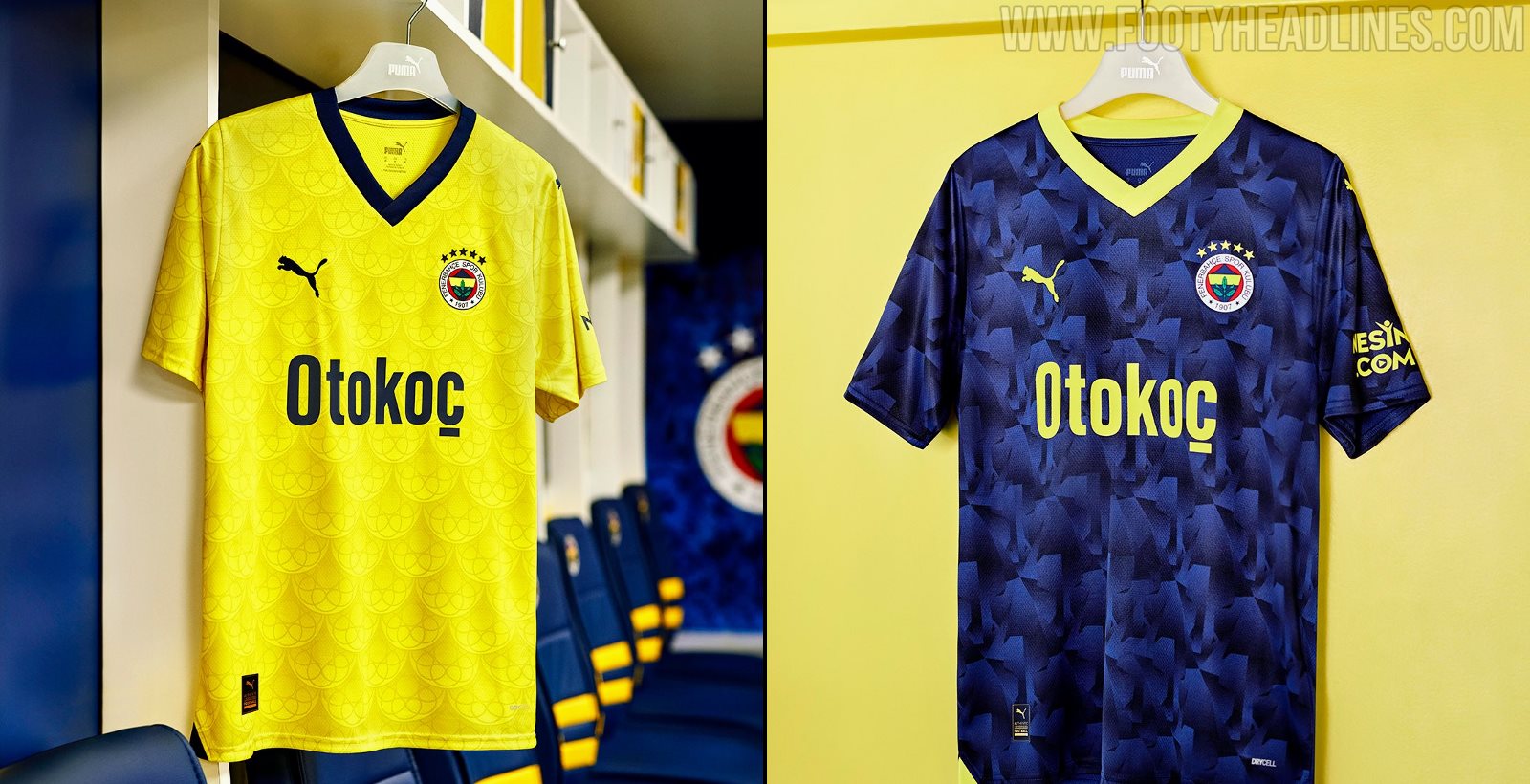PUMA Complete Fenerbahce 23/24 Kit Set With Away & Third Shirts