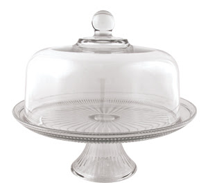 glass pedestal cake stand