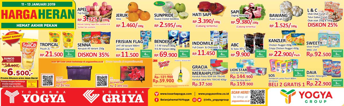 #Yogya - Promo Katalog Harga Heran JSM Periode 11 - 13 Januari 2019