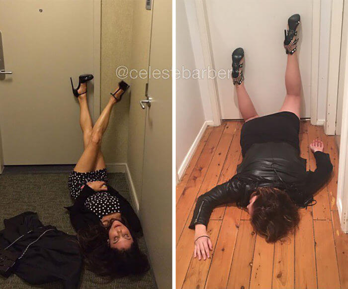 Woman Recreates Celebrity Instagram Pictures, And It's Hilarious