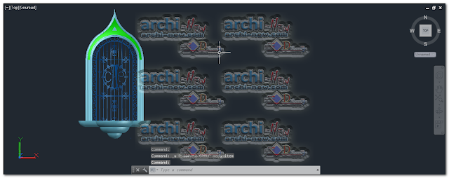 Download-AutoCAD-clonial-window-3d-dwg-cad