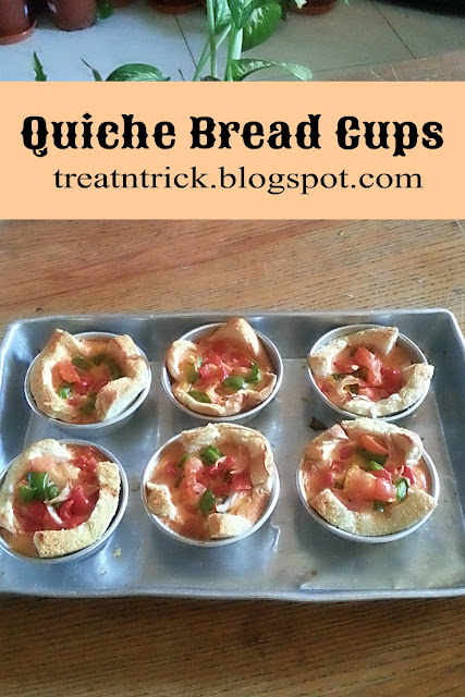 Quiche Bread Cups Recipe @ treatntrick.blogspot.com