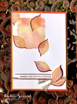 Rooted In Nature Stampin Up card with Stampin Write Markers, Andrea Sargent, Independent, Stampin' Up! Demonstrator, South Australia