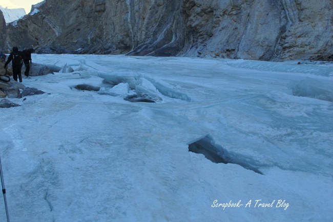 Ice walk on Chadar Trek Zanskar River Leh Ladakh India