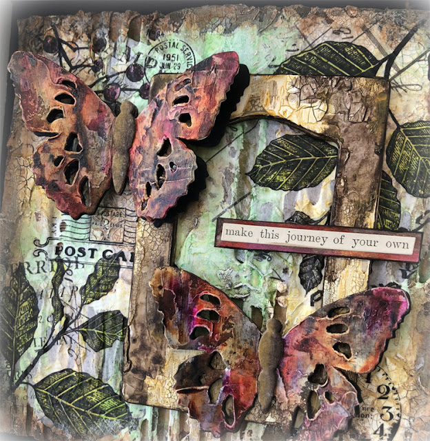 Tim Holtz Tattered Butterfly Shadow Box